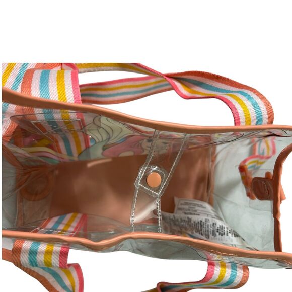 Disney Store The Little Mermaid Ariel Clear Swim Bag Purse Colorful Beach - Picture 10 of 16